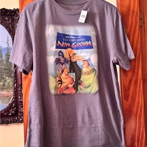 NWT Disney Gray Emperor's New Groove Kusco & Pacha T-Shirt
